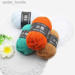 Yarn 50g Ball of Yarn 4-strand Milk Cotton Crocheted Knitting Wool For DIY Hat Scarf Handicraft Weaving L231130
