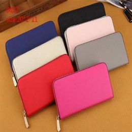 brand fashion designer women long pu wallets clutch bag with card holder Top quality bags key card coin holders purse leather mini261S