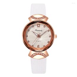 Wristwatches Luxury Diamond Women Watches 2023 Fashion Brand Female Quartz Leather Watch Casual Ladies Dress Orologio Donna