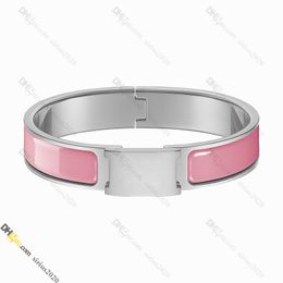 Designer-Armbandschmuck Designer für Frauen Silber Armband Klassiker Titanium Stahl Emaille Armreif Gold.