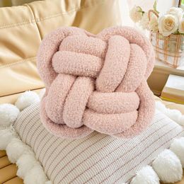 Pillow Attractive Throw Anti-pilling Sofa Woven Non-shedding Companion Chinese Knot Doll