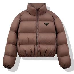 Mulheres Parada Designer Prad Jaqueta de Inverno Outono Parada Casacos Femininos Casaco Curto Manga Comprida Camisola Casaco À Prova de Vento Jaqueta Feminina Casaco Para Baixo 3332