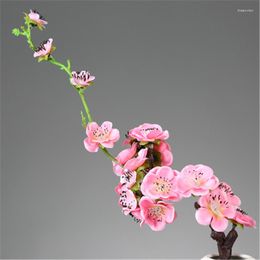 Decorative Flowers Simulation Plum Blossom Branch Red Winter Fake Flower Bonsai Living Room Bedroom Decoration Desktop Ornaments