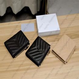 Designer Wallet Mens Womens wallets bifold with zipper Coin Pocket Short style Card holder slot purse real leather mens leather ca240z