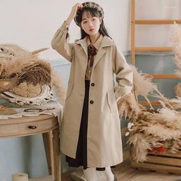 Women's Trench Coats 2023 Spring Autumn Loose Coat Jacket Clothing Female Over Elegant Arrivals Woman Clothes Models Anorak