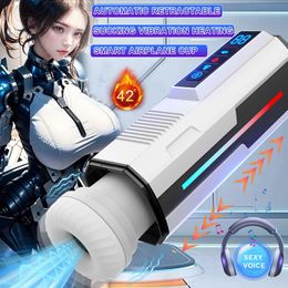 Pump Toys Automatic Telescopic Male Masturbator Cup Sucking Vibrating Masturbation Machine Vagina Pusssy Blowjob Adult Sex Toys for Men 231130