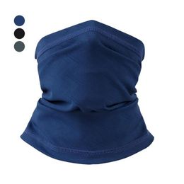 Outdoor Half Face Mask Tactical Summer Ice Scarf Windproof Sunproof Mask Bike Hat Neck Hood Protection for Hunting Climbing212t