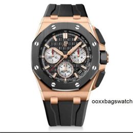 Men's Swiss Luxury Watches Audemar Pigue Royal Oak Offshore Series Men's Automatic Mechanical Watch New Rose Gold Material 26420RO OO A002CA01 HBNI