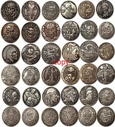 Old Hobo Nickel Souvenir Coins Antique Gifts Skeleton Fantasy Vintage Medieval Travel Collections Metal Coin5535708