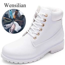 Slippers Designer Winter Ankle Snow Boots For Women Female Warm Fur White Lace Up Bota Feminina Shoes Botas Mujer 231129