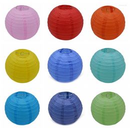 Christmas Decorations 5pcs 10/15/20/25/30CM Chinese Style Tissue Paper Lantern Lampion Ball Round Hanging For Home Wedding Party Decoration