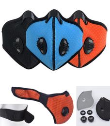 Sports Outdoor Cycling Riding Masks Running Face Masks Washable Reuseable Breathing Valve Face Cover AntiHaze AntiFog with 1pc F4458059