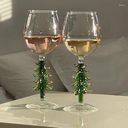 Wine Glasses Selling Korean Creative Christmas Family Atmosphere Colorful Glass Tree Decorative Goblet