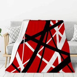 Blanket Blanket Van Halen Band Printing Flannel Blanket For Bed Sofa Chair Applicable All Season Travel Camping Blanket 231129