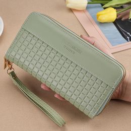 Wallets Long Wristband Bag Women's Wallet Cellphone Fashion Large Capacity Soft Leather Clip Handheld Women