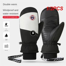 Ski Gloves 1 2PCS Anti slip Double Anti wind Touchscreen Professional Fabric Touch Screen Sports And Entertainment 231129