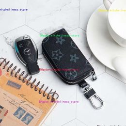 5A Designer men Universal Car Key bags Case unisex Male Genuine Leather Key's Holder Women Zipper Smart Keychain Cases Cars Keys Pouch Bag Wallets