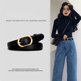 Belts Women's Vintage Slim Fit Fashion Versatile Dress Jeans Waistband Casual Needle Button Decorative Girl Clothing Accessories