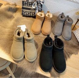 Australian Classic Warm Boots Usa Women's Mini Snow Boot Winter Furry Satin Ankle Bootss Booties Slippers