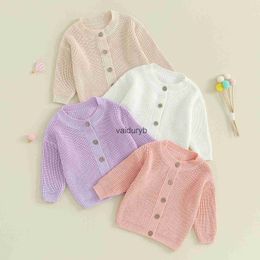 Cardigan Pudcoco Infant Newborn Baby Girls Knit Cute Long Sleeve Round Neck Solid Colour Button Down Sweater Fall Tops 0-18Mvaiduryb
