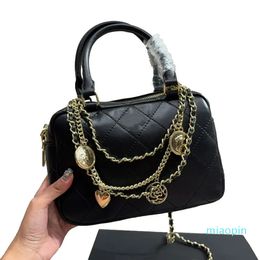 Chain Famous Luxury New Designer Crossbody Bag French Brand Women Shoulder Handbag Quality Luxurious Genuine Leather Lady Tote