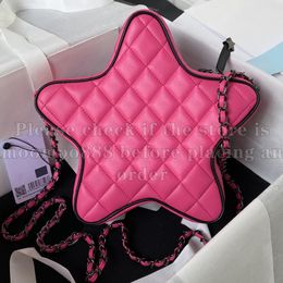 12A All-New Mirror Quality Designer Luxurys Star Sac Handbags Womens Small Genuine Leather Party Bags Lambskin Quilted Hobo Purse Crossbody Hot Pink Shoulder Box Bag