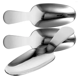 Spoons Dessert Short Handle Spoons: 3Pcs Salt Stainless Steel Tea Coffee Bean Sugar Condiment Multiuse