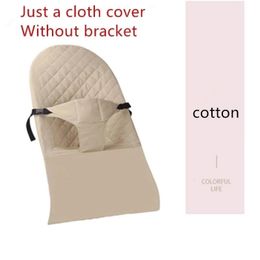 Dining Chairs Seats Universal Baby Rocking Chair Cloth Cover Cotton Khaki Cradle Accessories Sleep Artifact Can Sit Lie Spare Set 231130