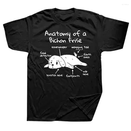 Men's T Shirts Anatomy Of A Bichon Frise Funny Dog Gift Graphic Cotton Streetwear Short Sleeve O-Neck Harajuku Hip Hop T-shirt Men