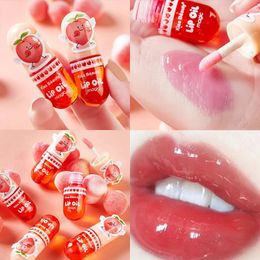 Lip Gloss Transparent Crystal Jelly Lipgloss Shiny Clear Mirror Moisturizing Balm Glitter Liquid Lipstick Oil Fruit Taste Tint 231129