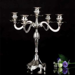 Candle Holders European ic Candlestick Alloy Silver Plated Candlestick Available for Hotel Clubhouse and Home Use YQ231130