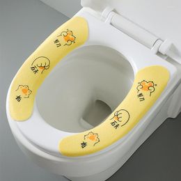 Toilet Seat Covers Household Non-marking Sticker Adsorption Type Four Seasons Universal Cartoon Set