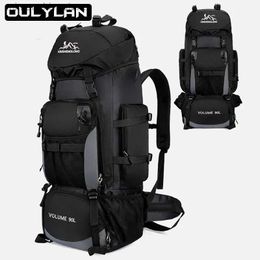 Outdoor Bags New 90L Travel Luggage Bag Hiking Women Men Camping Backpack Large Capacity Outdoor Mountaineering Waterproof Backpacks Q231130