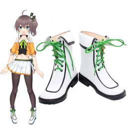 Hololive Vtuber Natsuiro Matsuri Cosplay Youtuber Boots Virtual Anchor Daily Casual Leather Shoes