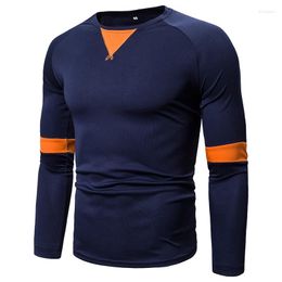 Men's T Shirts 2023 Autumn Fashion T-shirt O-Neck Slim Fit Mens Long Sleeve Pullovers Tshirts Men Fitness