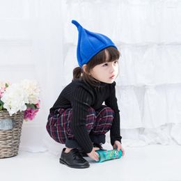 Berets Mingjiebihuo Fashion Autumn And Winter Korean Children's Point Hat Baby Knitted Yarn Pumpkin Windmill
