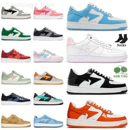 Casual Shoes Trainers Platform Sneakers Leather Orange Abc Camo Suede Bapestas Designer Bapesta Fashion Women