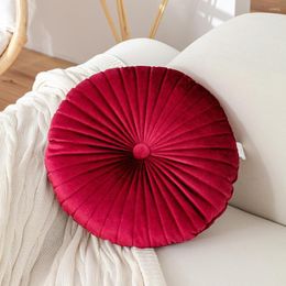 Pillow Round Solid Colour Decorative Throw Pumpkin Sofa Floor For Living Room Chair Couch Home Decor