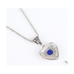 Pendant Necklaces Fashion Jewellery Hollow Out Heart Evil Eye Necklace Blue Eyes 3762 Q2 Drop Delivery Pendants Dhlgs