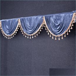 Party Decoration Gold Veet Wedding Props Background Gauze Tassel Pendant Stage Ceremony Backdrop Curtain Back Drop Curtains Delivery Dhri0