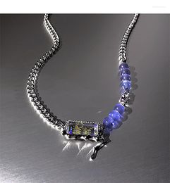 Choker Korean Fashion Temperament Geometric Crystal Necklace For Men Women Gift Punk Neck Chains Jewellery Party Club Dancing