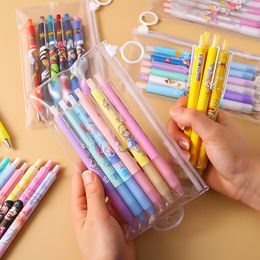 Press Set Gel Pen Cartoon Press-type Signature Exam Water 6 Pack School Office Supplies