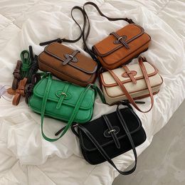 Evening Bags Leather Flap Single Shoulder Solid Colour Simple Women Bag Vintage Baguet For Winter Velvet Luxury NubuckEvening