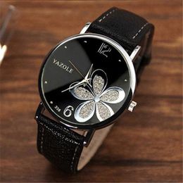 Wristwatches Women Bracelet Watch Leather Crystal Wrist Dress Ladies Quartz Watches Casual Relogio Feminino #C