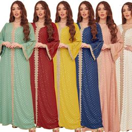 Casual Dresses Musilim Dress Morrocan Kaftan Caftan Marocain Femme Dubai Abaya Turkey Design 2023 Printing All Season