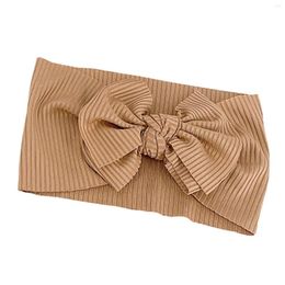 Hair Accessories Toddler Infant Baby Boys Girls Stretch Solid Ribbed Bow Hairband Headwear Headband Big Bows White Chiffon