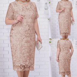 Casual Dresses Women's Fashion Lace Embroidery Patchwork Medium Length Dress Women Long Lady Sleeve
