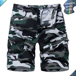Men's Shorts Camo Casual Cotton Fashion Shorts Men Summer Tactical Army Pants Outdoor Sports Hiking Short Pants MultiPocket Resistant G230131