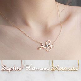 Strands Strings DODOAI Custom Necklaces Personalised Name Jewellery Personality Letter Choker with for Women Girls Mother 230131
