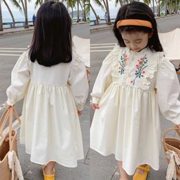 Girl's Girls Spring 2022 New Korean British Style Fashionable Princess Dresses For Children Fashion Kids Outfit Charm Vestido 0131